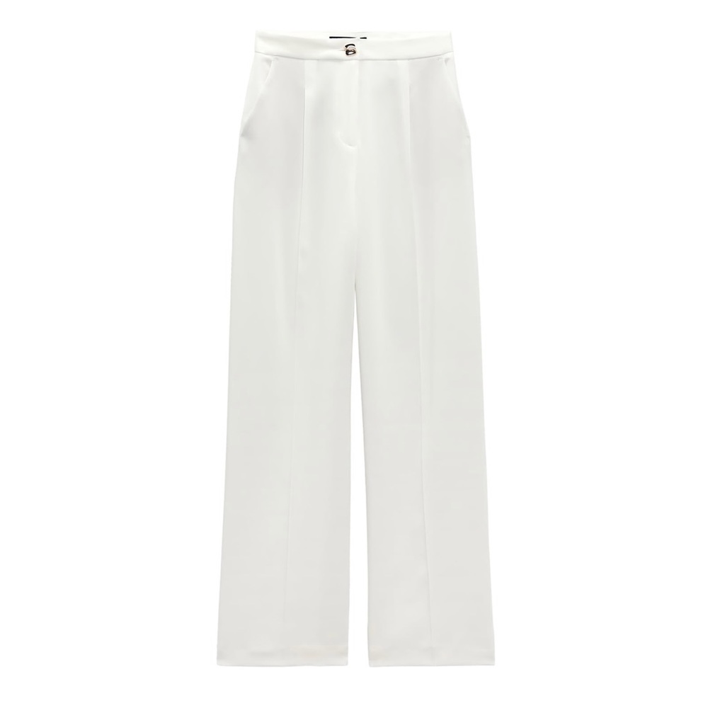 NWT Zara wide leg pants with darts size Small